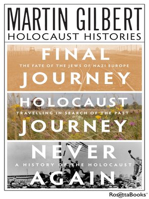 cover image of Martin Gilbert's Holocaust Histories